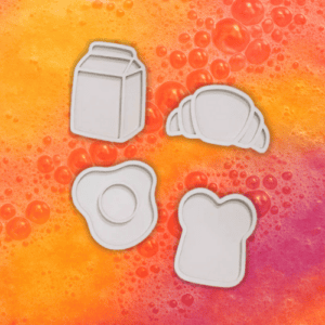 Studio Pretletter - PLA Vulvormen Bundel | Ontbijt | 4 Stuks