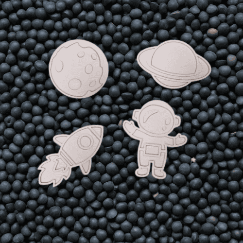 Studio Pretletter - PLA Vulvormen Bundel | Ruimte | 4 Stuks