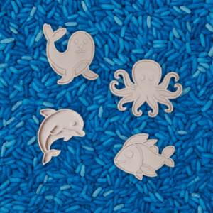 Studio Pretletter - PLA Vulvormen Bundel | Zeedieren | 4 Stuks