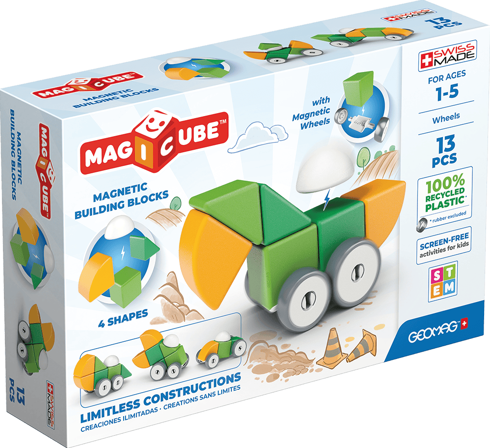 Geomag - Magicube 4 Shapes Recycled Wheels | 13 Stuks