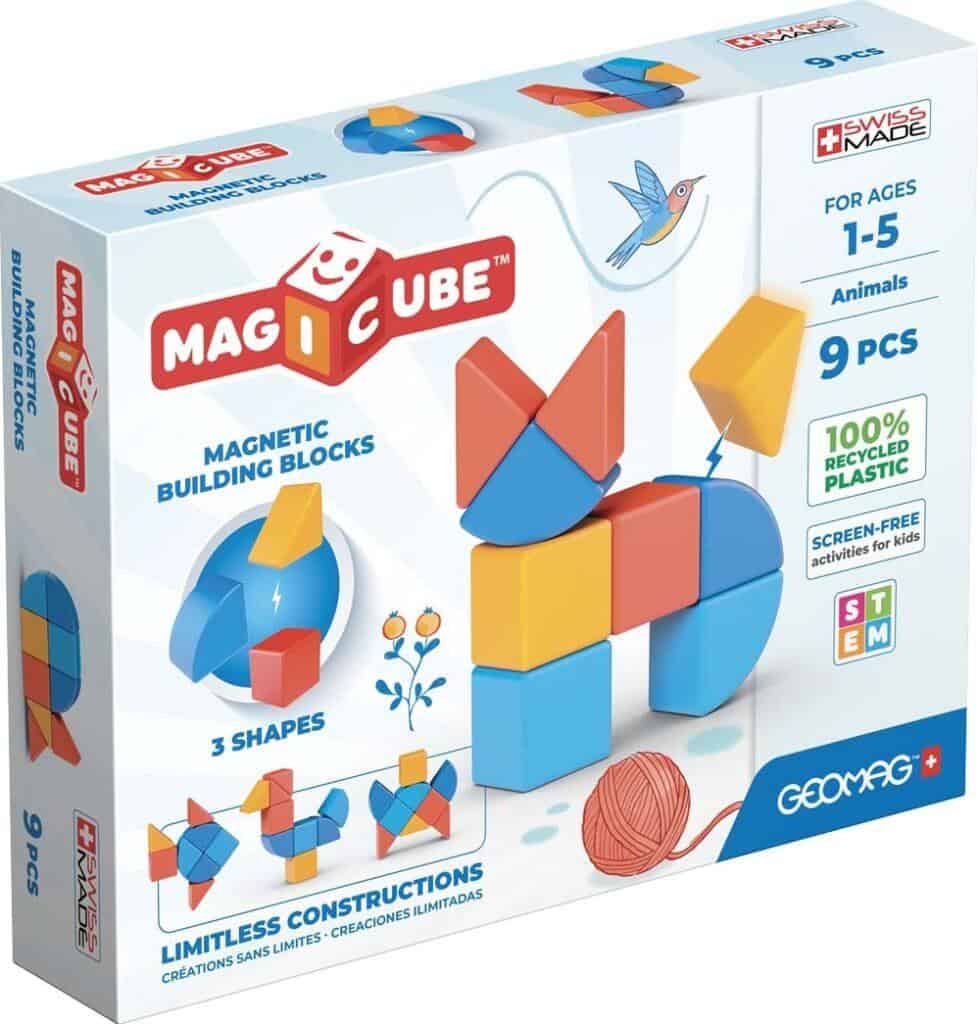 Geomag - Magicube Animals/Dieren 9 Stuks | 1+ Jaar