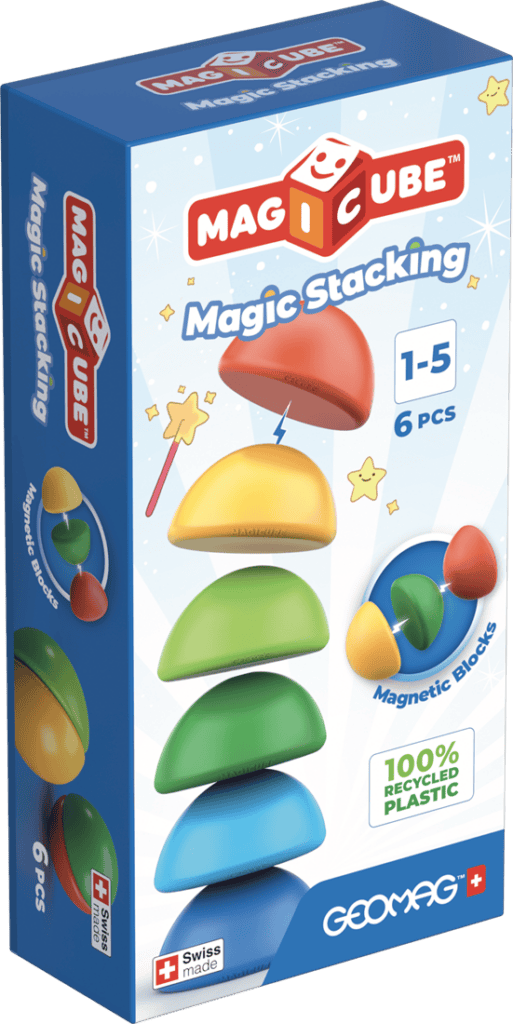 Geomag - Magicube Blocks Recycled Stacking 6 Stuks | 1+ Jaar