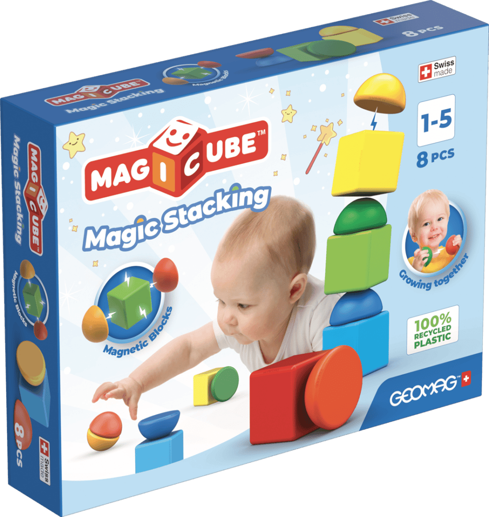 Geomag - MagiCube Blocks Recycled Stacking 8 pcs | 1+ Jaar