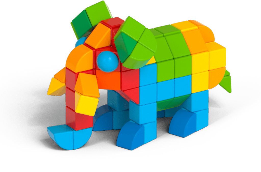 Geomag - Magicube Blocks Recycled Bulk | 164 Stuks | 1+ Jaar