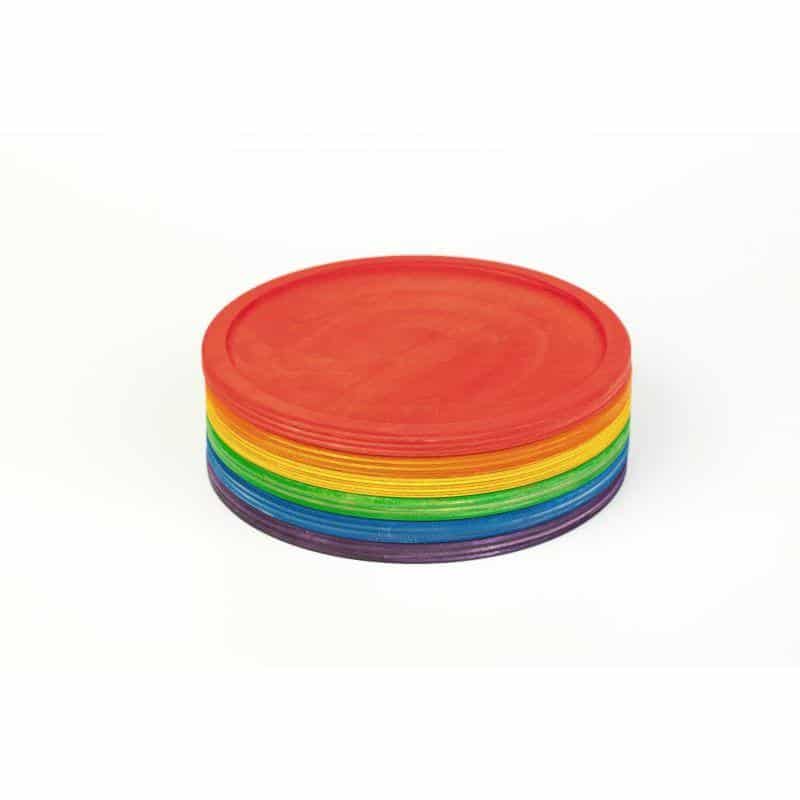 Grapat - Regenboog Bordjes | 6 Stuks