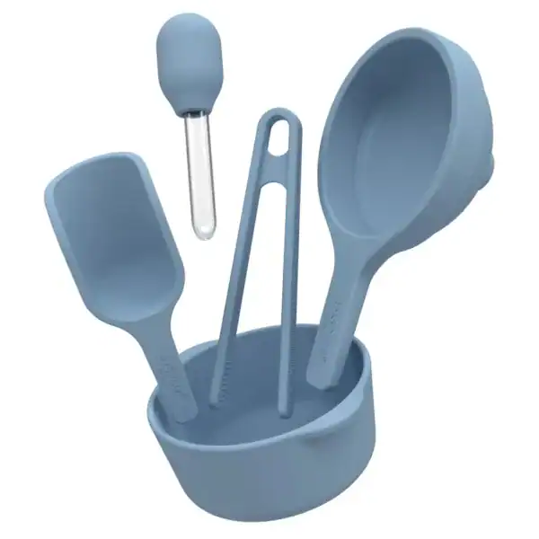 Blauwe Inspire My Play starterset met bakje en speelgereedschap