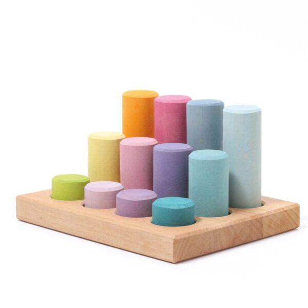 GRIMM'S - Sorteerbord met Rollers Klein | Pastel