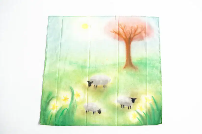 Laura's Play Cotton - Speeldoek |  Lot Bouwes | Lente | 50 cm x 50 cm