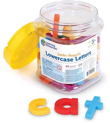 Learning Resources - Jumbo Lowercase Magnetic Letters | 40 Stuks