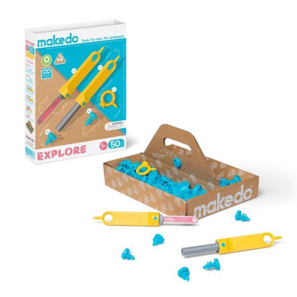 Makedo Explore Kit voor bouwen met karton – 50 stuks