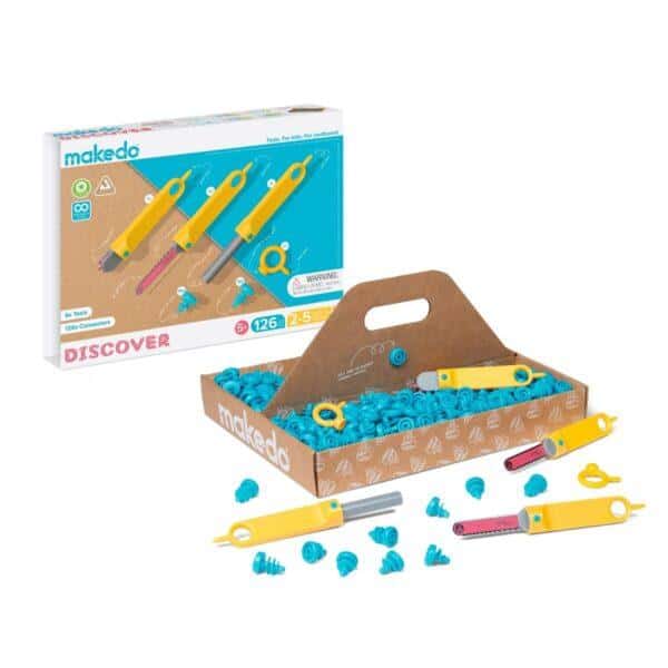 Makedo Discover Kit | Karton bouwen | 126 stuks