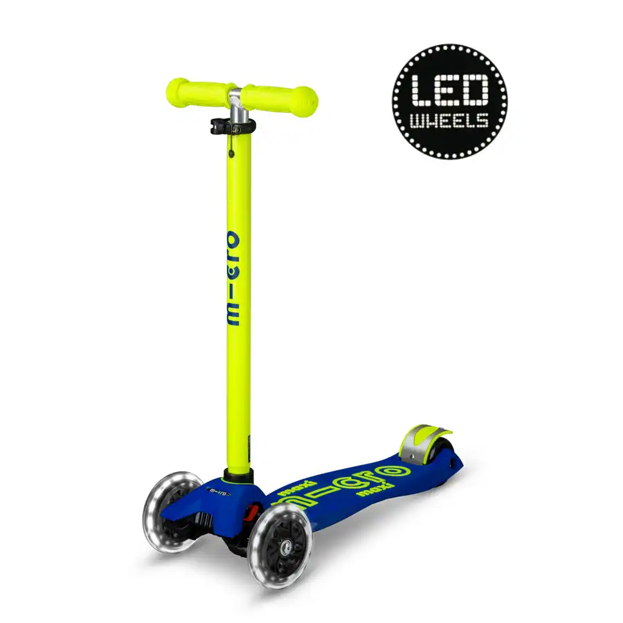 Micro Step - Maxi | Deluxe LED Neon | Blauw Geel