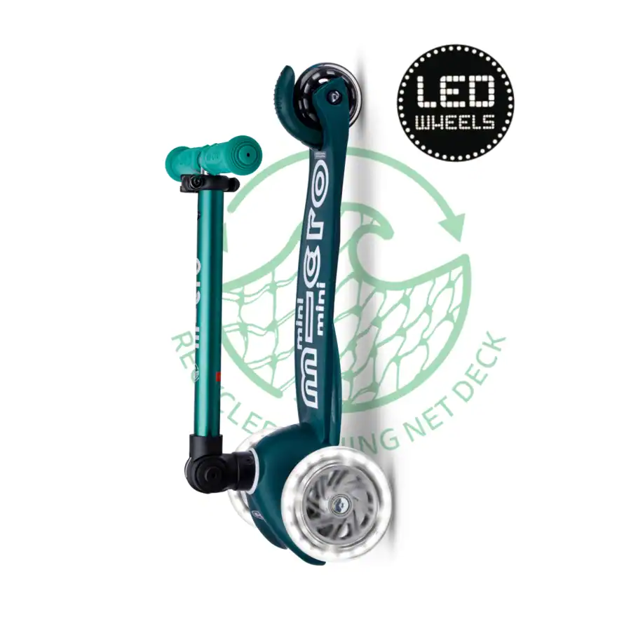 Micro Step - Mini | Deluxe LED inklapbaar | ECO Groen