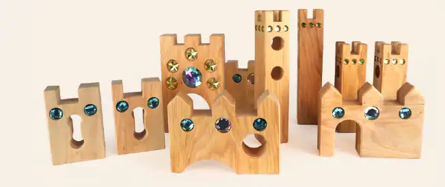 Bauspiel - Sprookjeskasteel | 10 Stuks