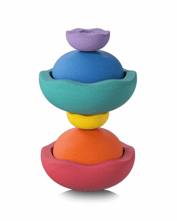 Stapelstein Inside Rainbow Classic zesdelige set