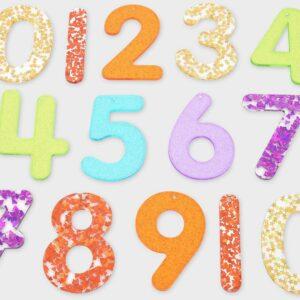 Tickit - Doorschijnende Glitter Regenboognummers