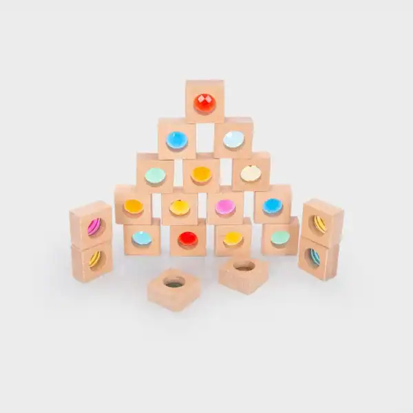 Tickit - Houten Caleidoscoop Blokken | 20 Stuks
