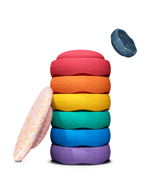 Stapelstein® | Spring Special | Rainbow Set | 6+1