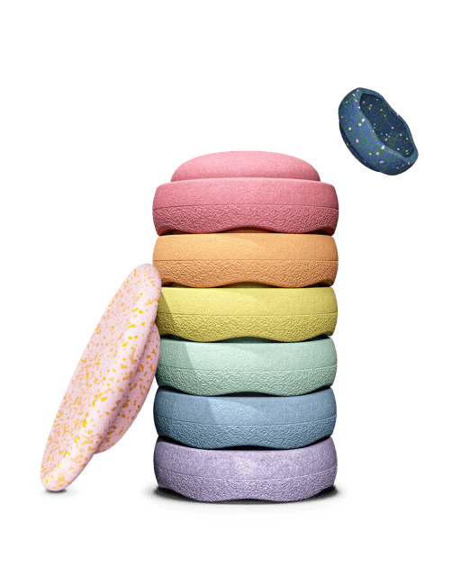 Stapelstein® | Spring Special | Rainbow Set | Pastel | 6+1