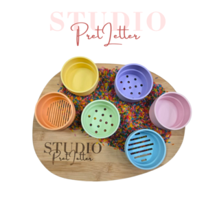 Studio Pretletter - Zeefjes Stapeltoren | Pastel | 6 Stuks