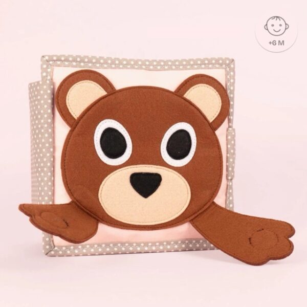 Jolly Designs – Peek-a-Boo Kiekeboe Mini Quiet Book | 6+ Maanden