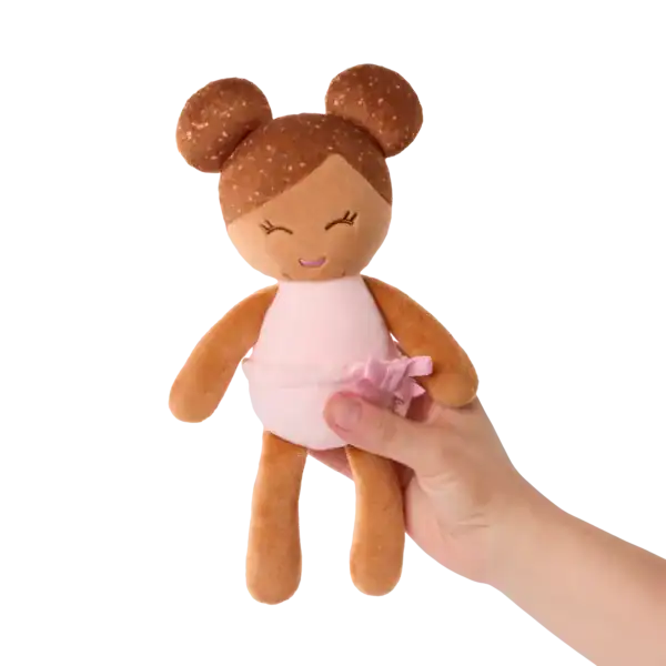 LullaBaby badpop klein meisje met bruin haar