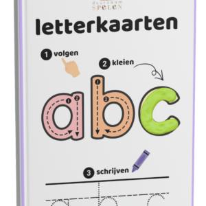 Letterkaarten - Volgen, Kleien & Schrijven