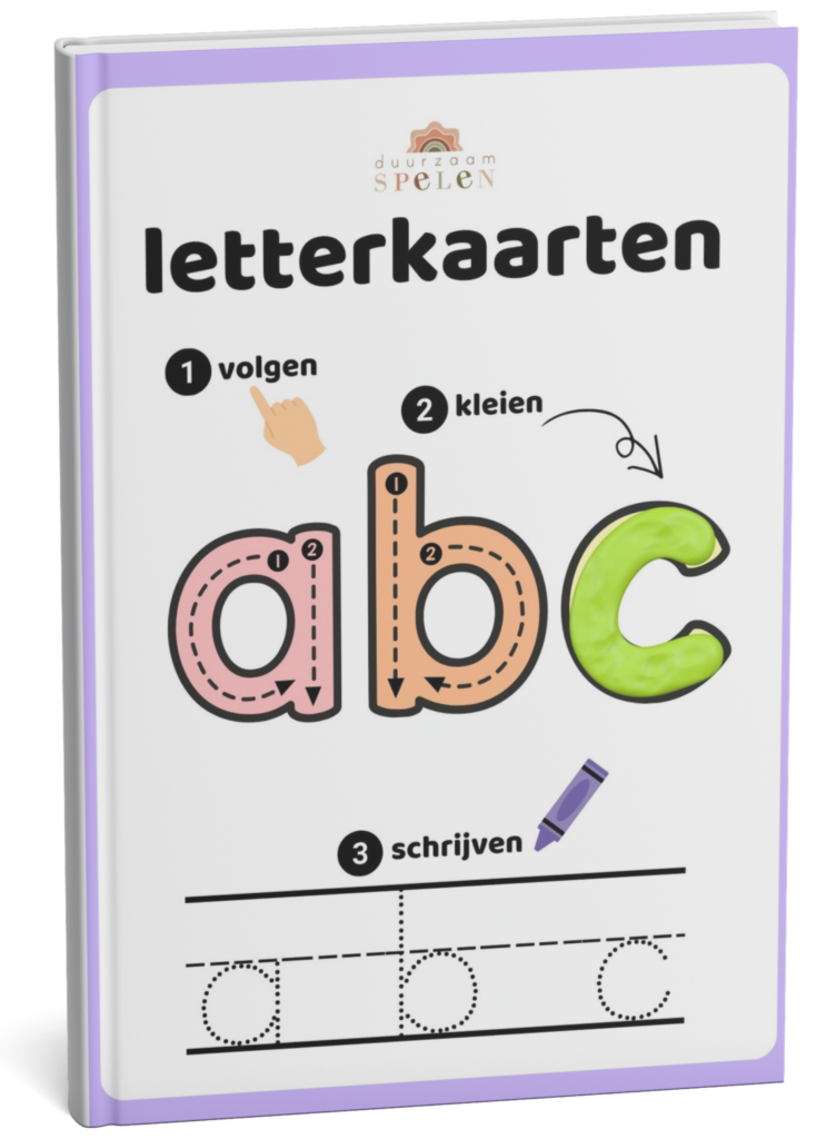 Letterkaarten - Volgen, Kleien & Schrijven
