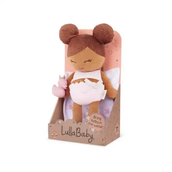 LullaBaby badpop groot meisje met bruin haar