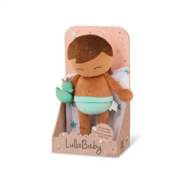 LullaBaby badpop groot jongen met bruin haar