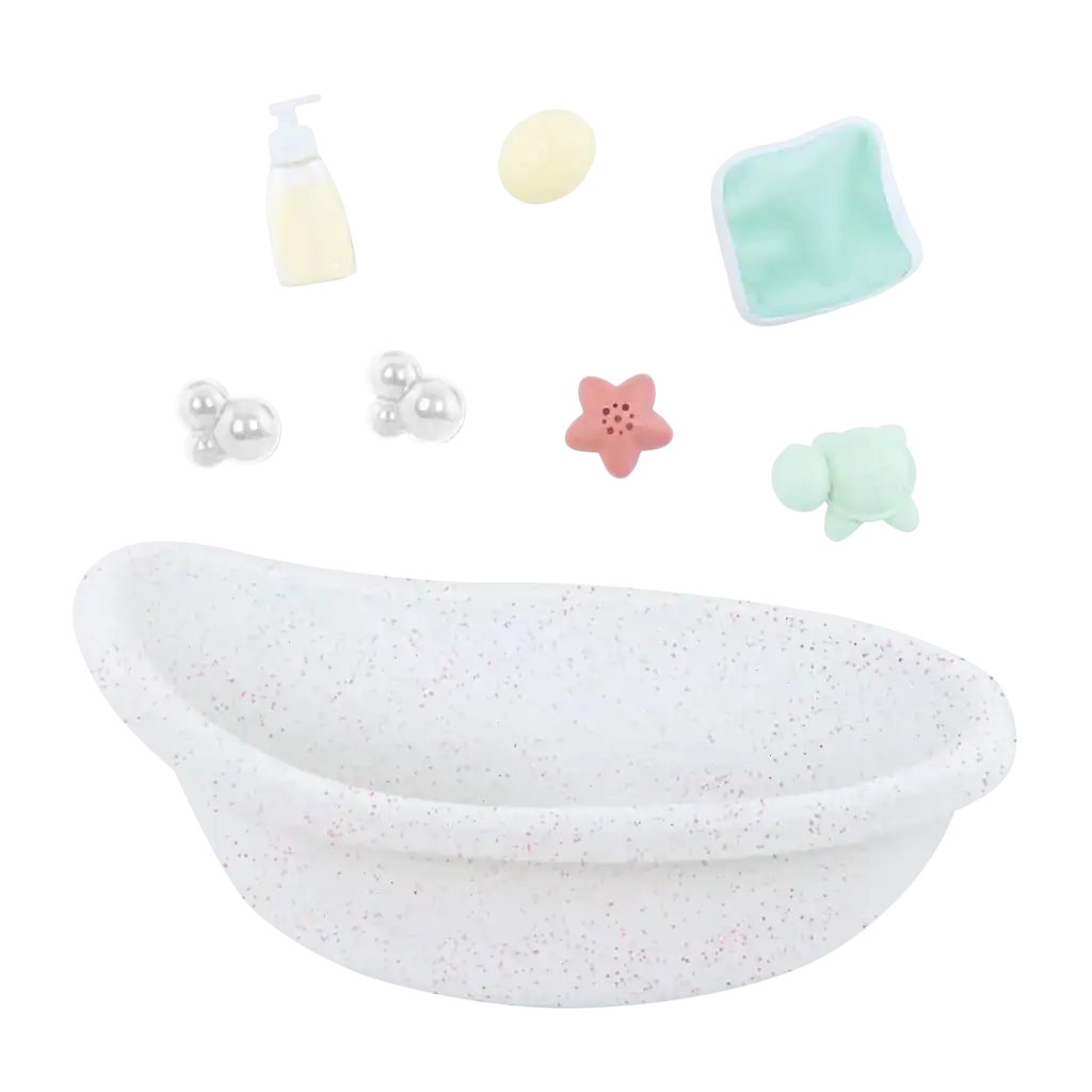 Lullababy poppenbadje met accessoires