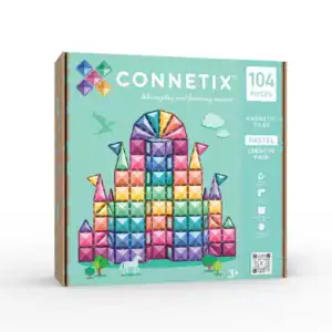 CONNETIX Pastel Creative Pack verpakking met 104 magnetische tegels