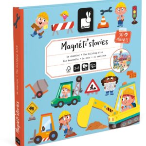 Janod Magneti Stories Bouwterrein met 30 magneten
