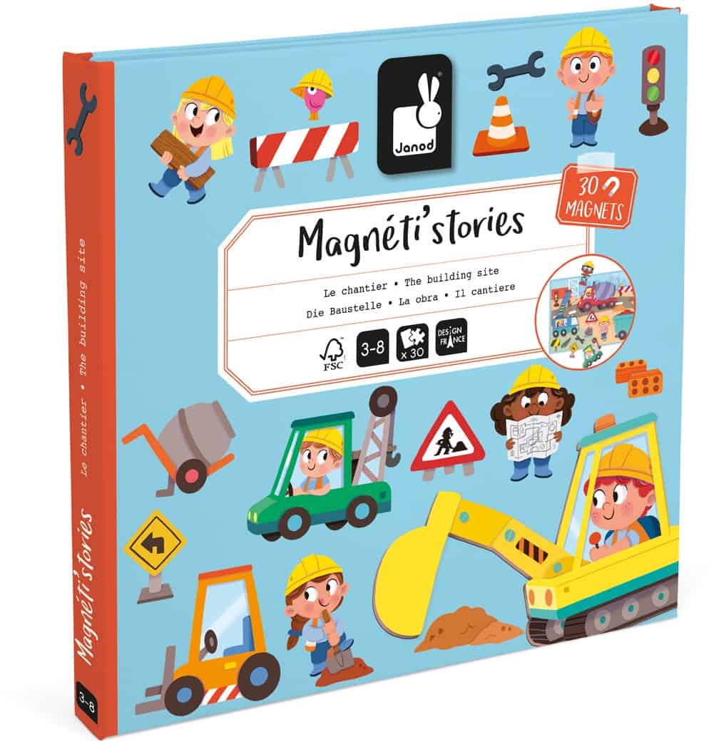 janod-magneti-stories-bouwterrein Janod Magneti Stories Bouwterrein met 30 magneten