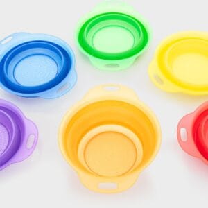 Tickit doorschijnende stapelbare zeefjes 6 stuks