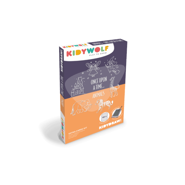 Kidywolf KIDYDRAW Mini refill Er was eens en Dieren met 60 kaarten