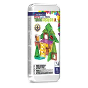 MAGNA-TILES microMAGS Treehouse reisset met 24 onderdelen in reisblik