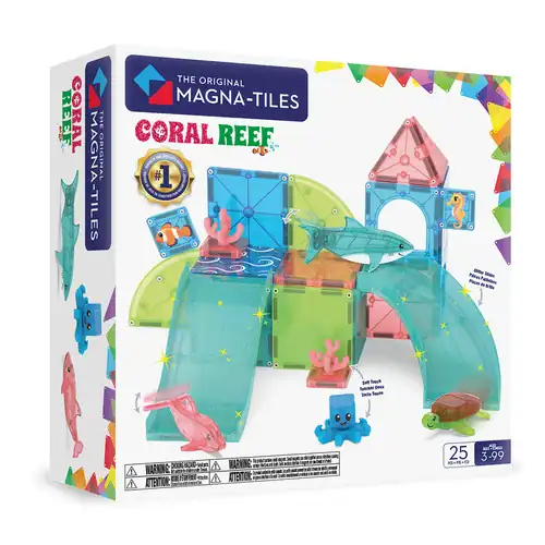 MAGNA-TILES Coral Reef – verpakking MAGNA-TILES Coral Reef verpakking van de 25-delige magnetische bouwset