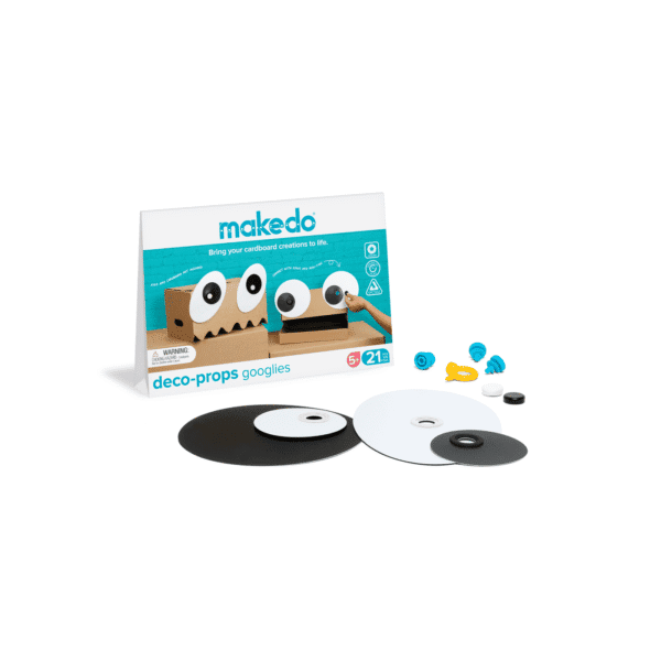 Makedo Deco-Props Googlies 21-delige uitbreidingsset voor karton