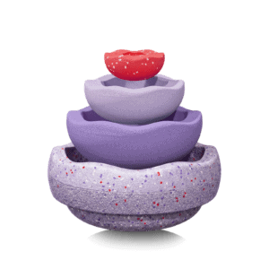 Vier Stapelstein Inside speelschalen in violet en rood, Winter Special 2026
