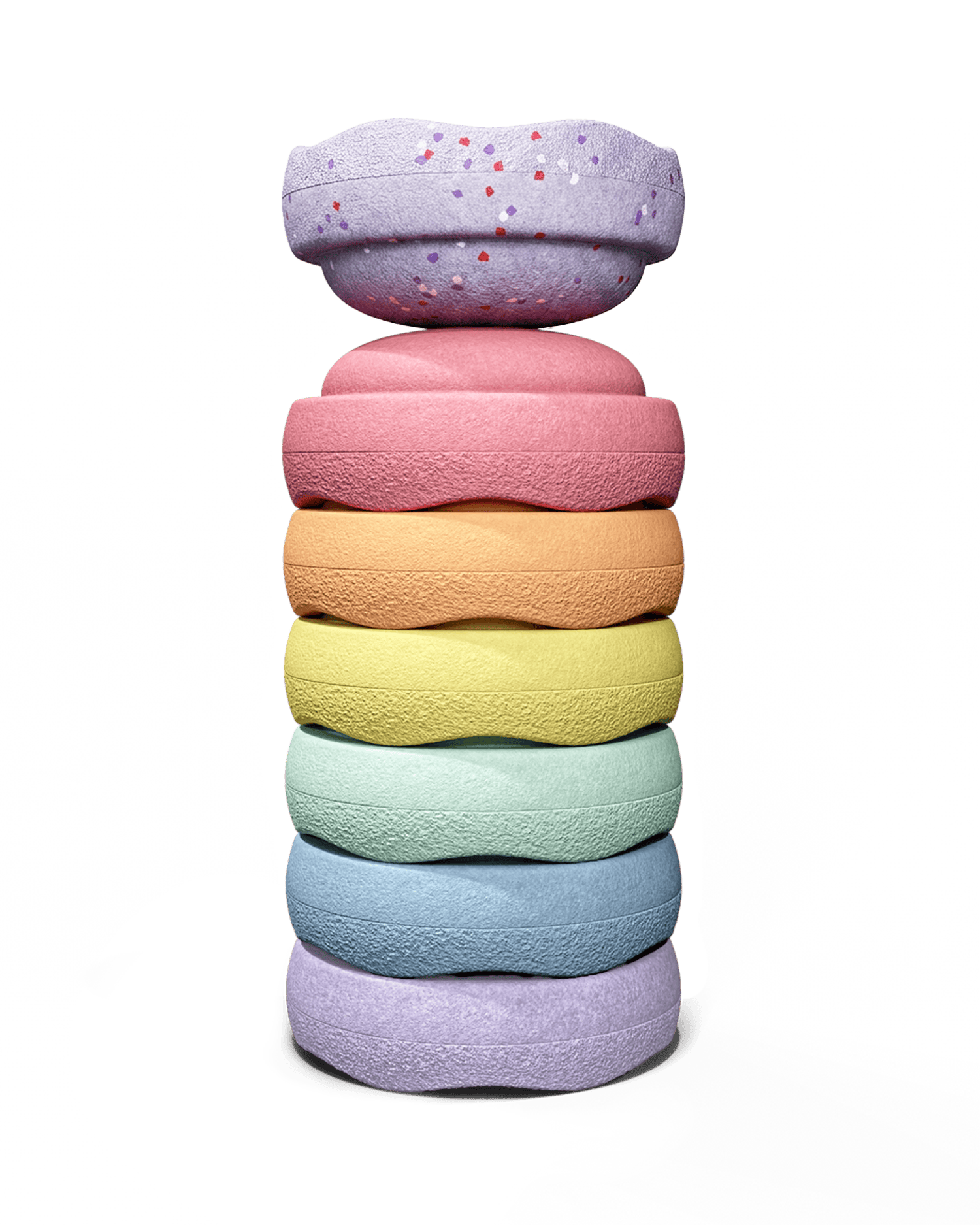 Stapelstein-Winter-Special-Mini-Rainbow-pastel (1) Zeven Stapelstein Mini Rainbow Pastel stenen met extra violet gespikkelde Mini, Winter Special 2026