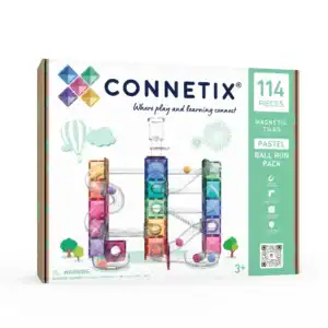 Connetix Ball Run Pastel Pack met 114 onderdelen in zachte pastelkleuren