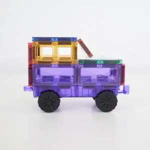 Connetix Pastel Motion autobases met echte rubberen wielen