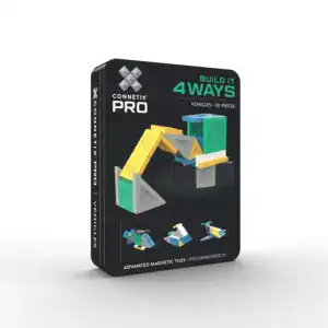 Connetix PRO Build It 4 Ways Vehicles Pack met 30 magnetische bouwdelen