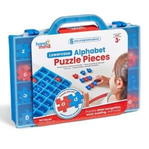 Learning Resources puzzelletters met rode klinkers en blauwe medeklinkers