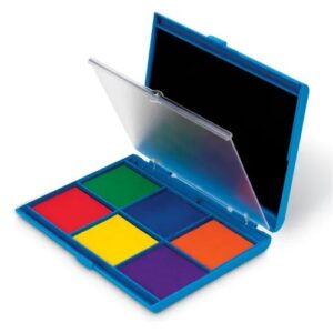 Learning Resources stempelkussen met zeven kleuren wasbare inkt