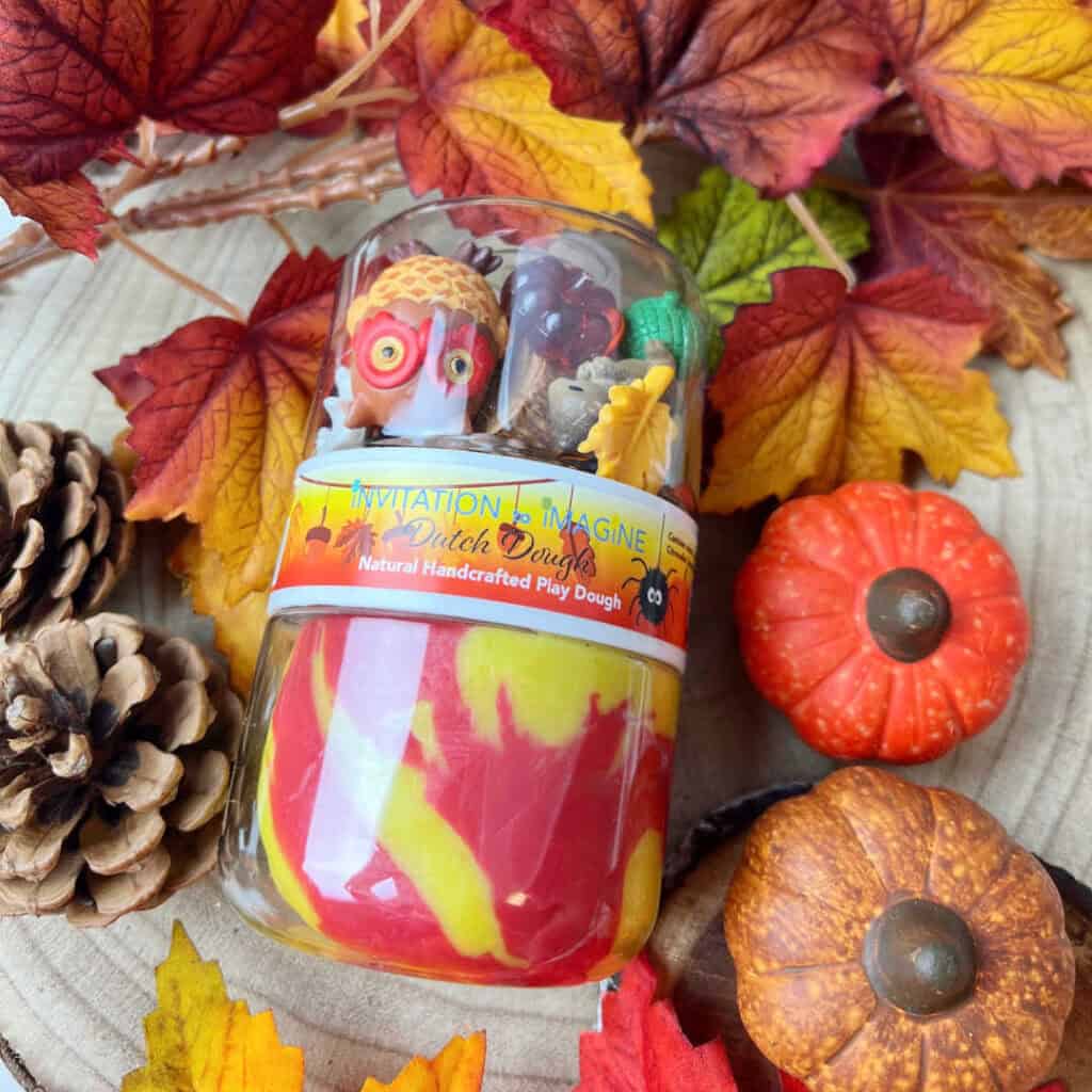 Invitation to Imagine Autumn Play Pot met herfstklei en bosfiguren