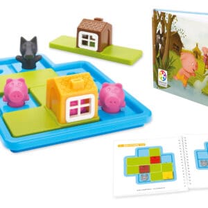 SmartGames Drie Kleine Biggetjes Deluxe met huisjes, wolf, biggetjes en boekjes
