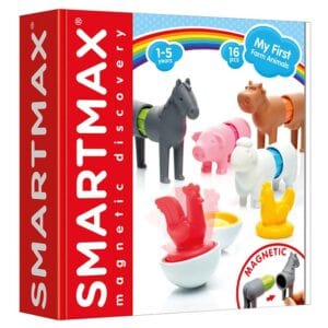 Verpakking van SmartMax My First Farm Animals met 16 magnetische onderdelen