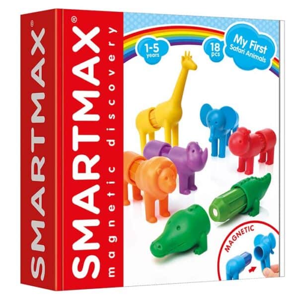 Verpakking van SmartMax My First Safari Animals met 18 onderdelen